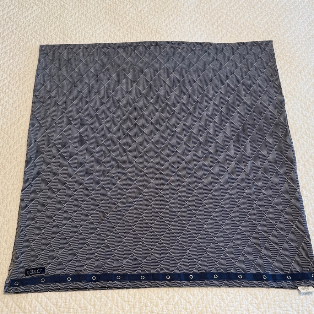 NuRoo Nursing Scarf in Indigo Diamond with Snaps, NEW